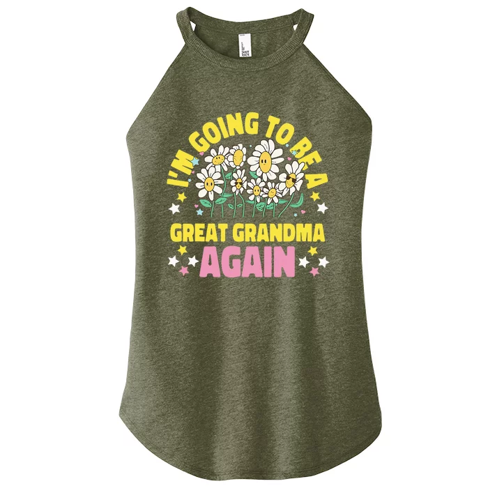 IM Going To Be A Great Grandma Again Women’s Perfect Tri Rocker Tank