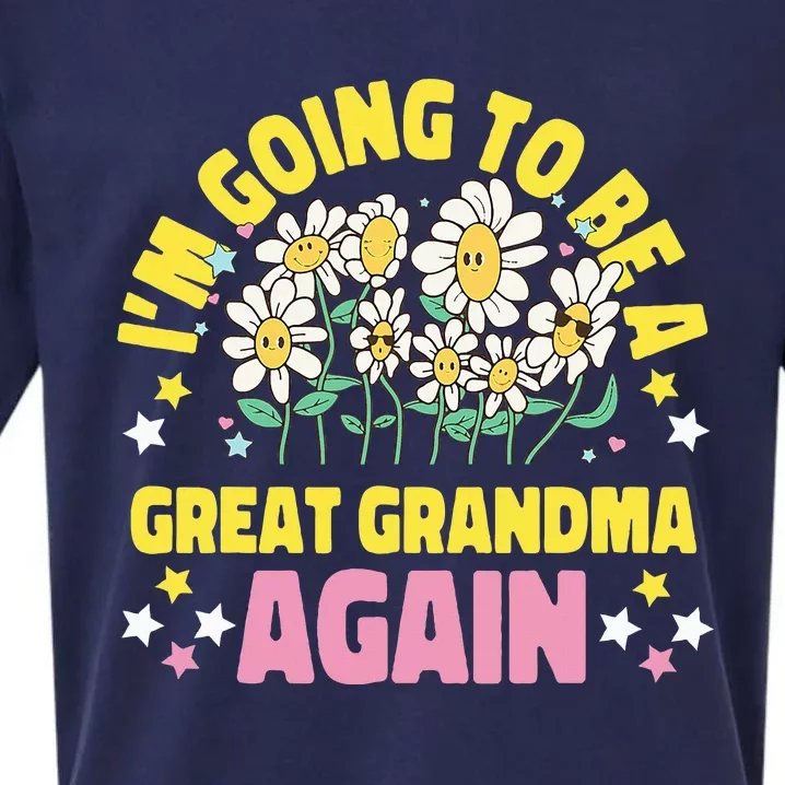 IM Going To Be A Great Grandma Again Sueded Cloud Jersey T-Shirt