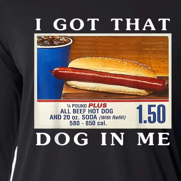 I Got That Hot Dog In Me Cooling Performance Long Sleeve Crew