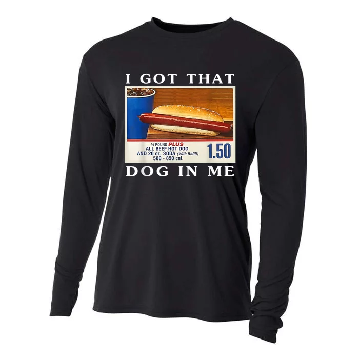 I Got That Hot Dog In Me Cooling Performance Long Sleeve Crew