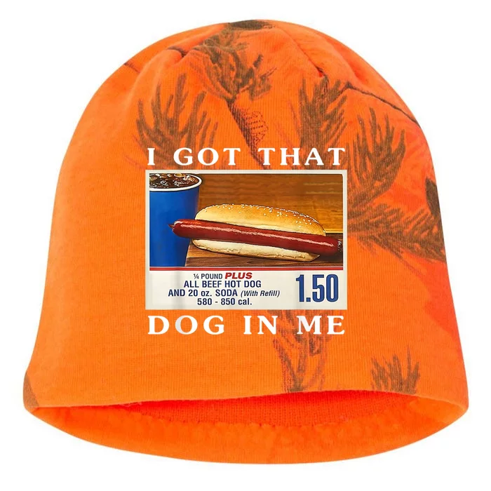 I Got That Hot Dog In Me Kati - Camo Knit Beanie