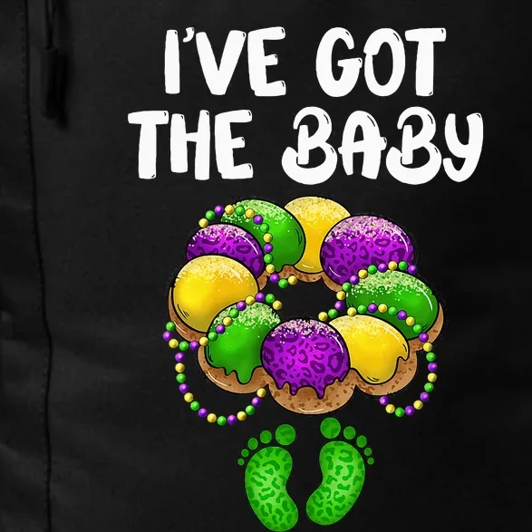 I Got The Baby Pregnancy Announcement Mardi Gras Family Daily Commute Backpack