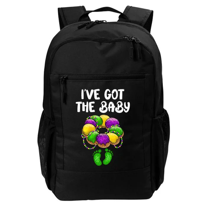 I Got The Baby Pregnancy Announcement Mardi Gras Family Daily Commute Backpack