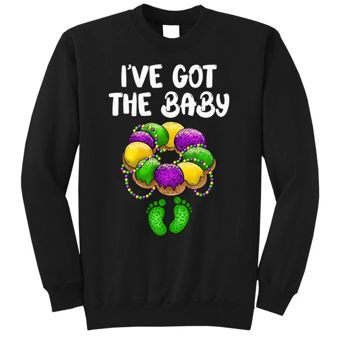 I Got The Baby Pregnancy Announcement Mardi Gras Family Tall Sweatshirt