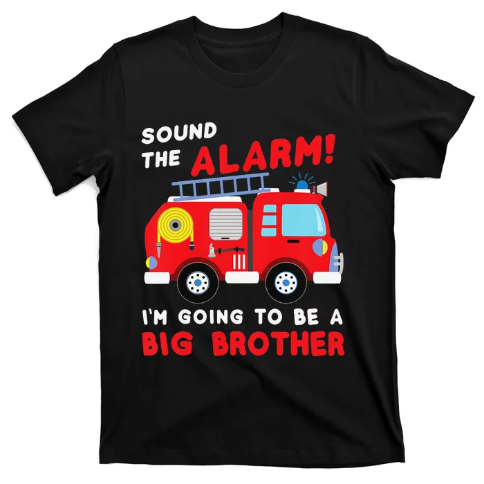 Im going to be a big brother Firetruck baby reveal T-Shirt