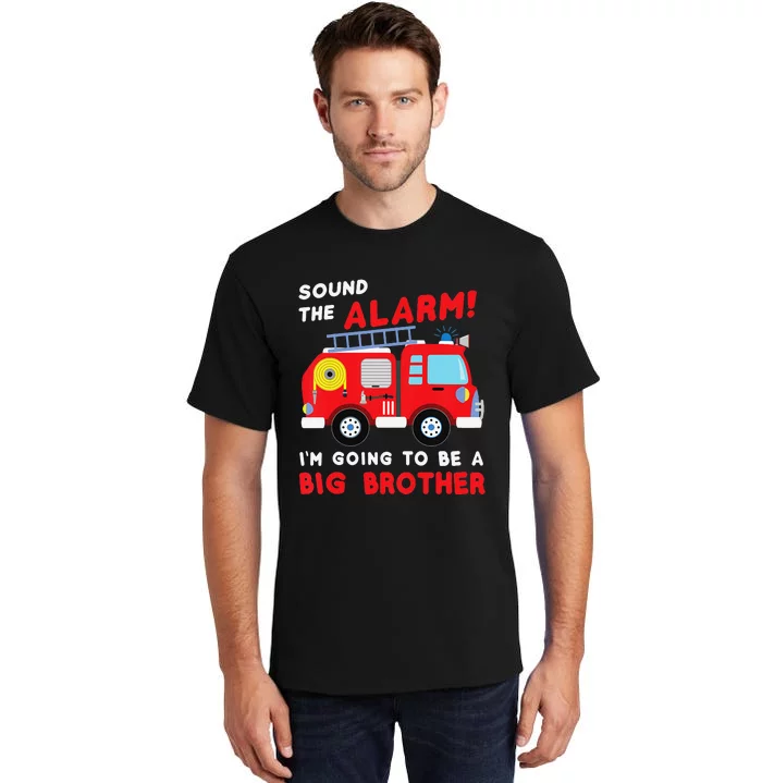 Im going to be a big brother Firetruck baby reveal Tall T-Shirt