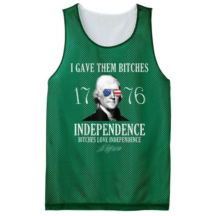 I Gave Them Bitches 1776 Independence Love Independence Mesh Reversible Basketball Jersey Tank