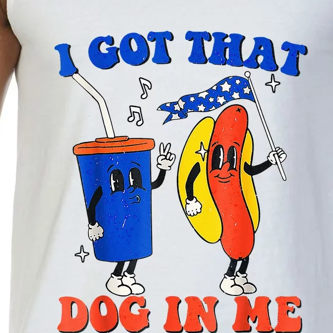 I Got That Dog In Me Funny Hot Dogs Combo 4th Of July Retro Comfort Colors® Tank Top