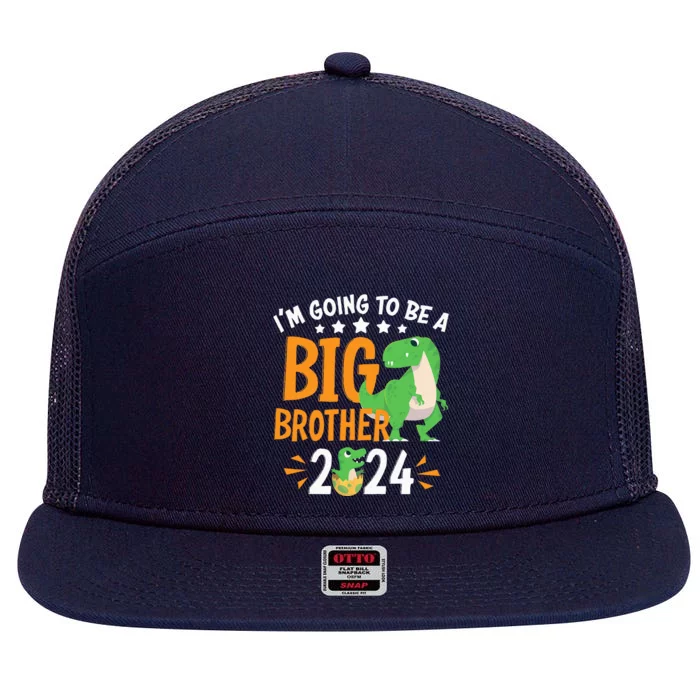 Im Going To Be A Big Brother 2024 Pregnancy Announcement 7 Panel Mesh Trucker Snapback Hat