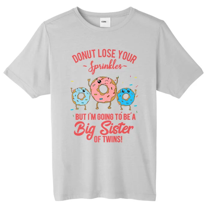 I'm Going To Be A Big Sister Of Twins Boys Pregnancy Reveal ChromaSoft Performance T-Shirt