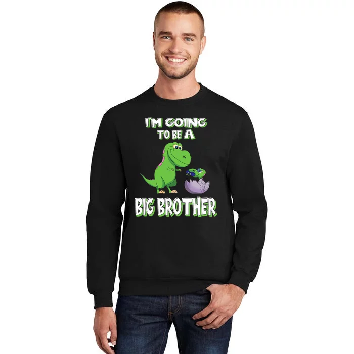 I'm Going To Be A Big Brother Dinosaur Tall Sweatshirt