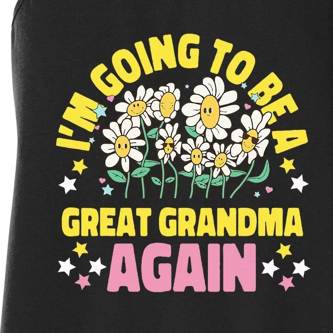 IM Going To Be A Great Grandma Again Women's Racerback Tank