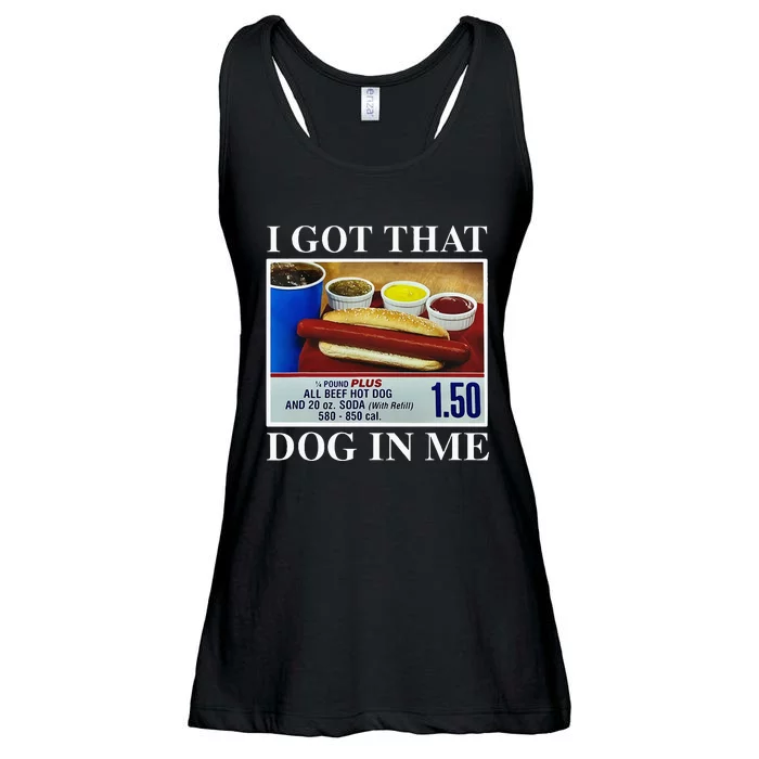 I Got That Dog In Me Funny Hot Dogs Combo Ladies Essential Flowy Tank