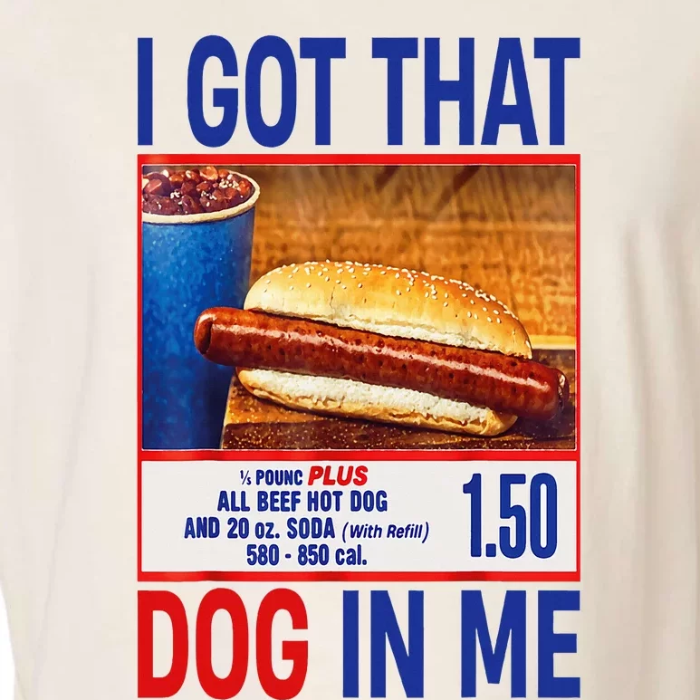 I Got That Dog In Me Funny Hotdogs Combo 4th Of July Dad Mom Garment-Dyed Women's Muscle Tee