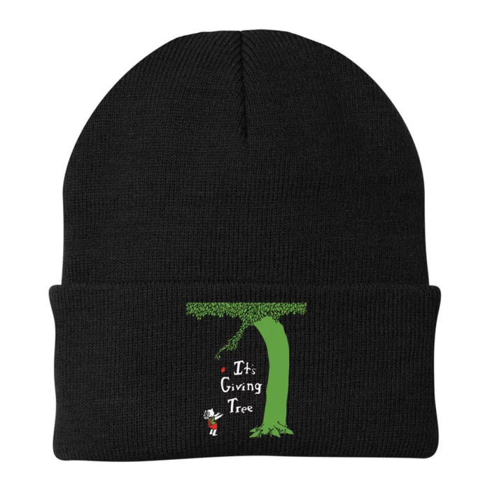 It’S Giving Tree Knit Cap Winter Beanie