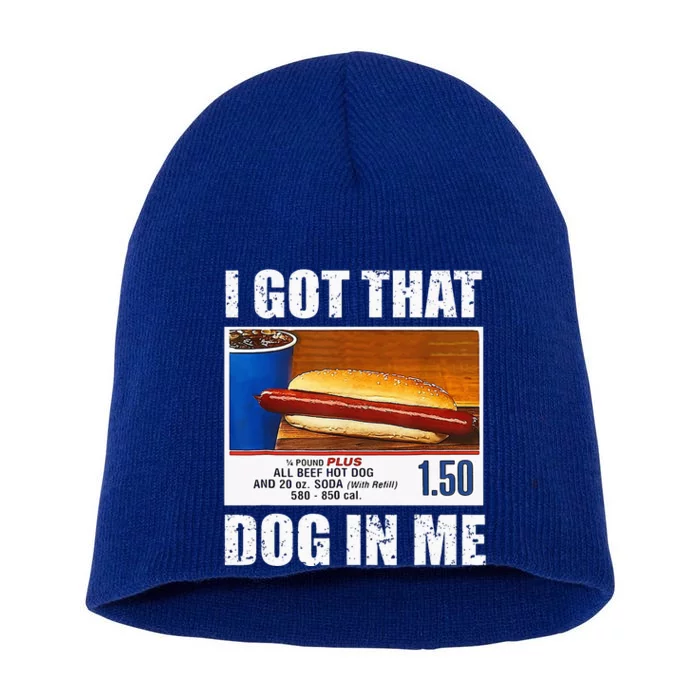 I Got That Dog In Me Funny Xray Meme Short Acrylic Beanie