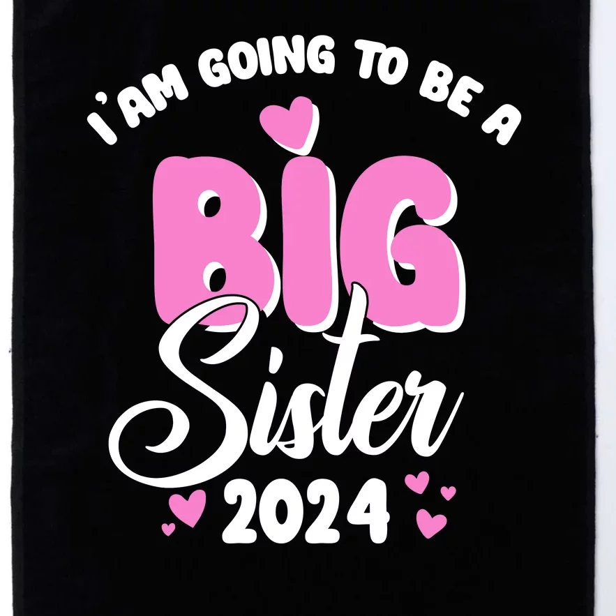 IM Going To Be A Big Sister 2024 Pregnancy Announcement Platinum Collection Golf Towel