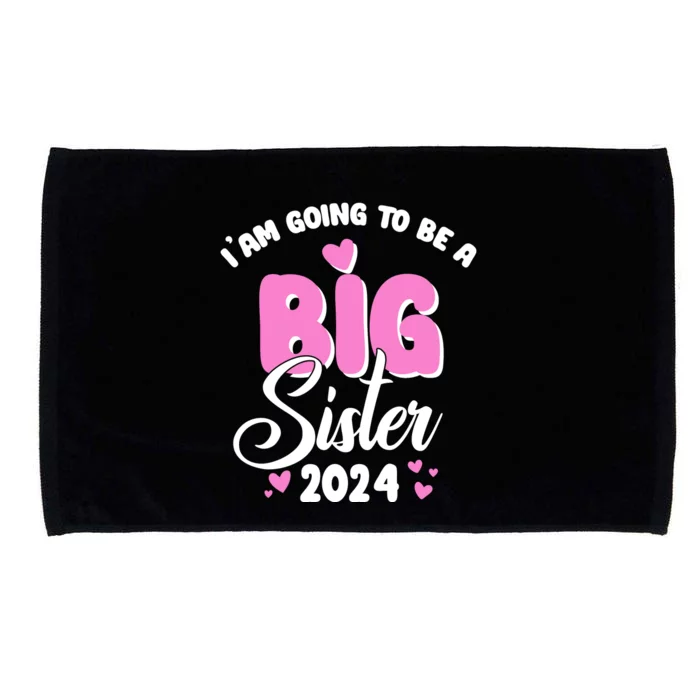 IM Going To Be A Big Sister 2024 Pregnancy Announcement Microfiber Hand Towel