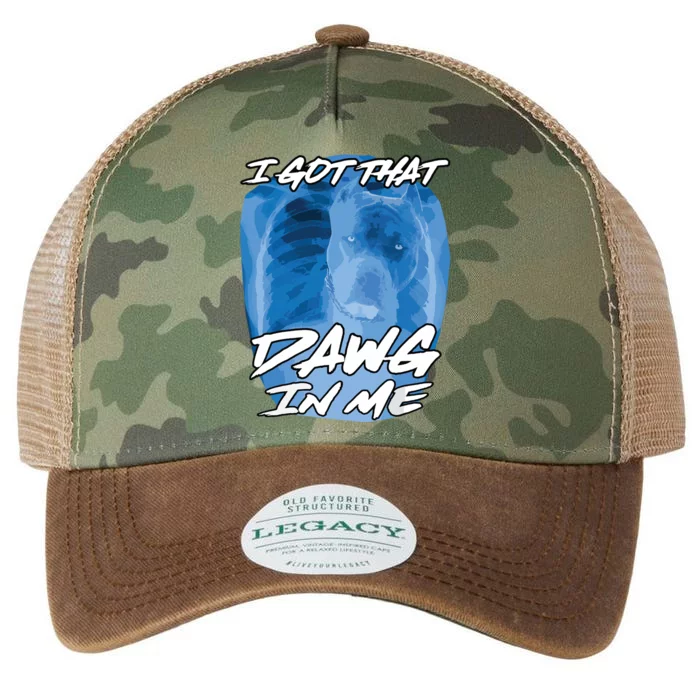 I Got That Dawg In Me Xray Pitbull Ironic Meme Viral Quote Legacy Tie Dye Trucker Hat