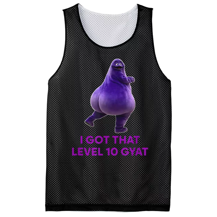 I Got That Level 10 Gyat Gyatt Meme Funny Meme Mesh Reversible Basketball Jersey Tank