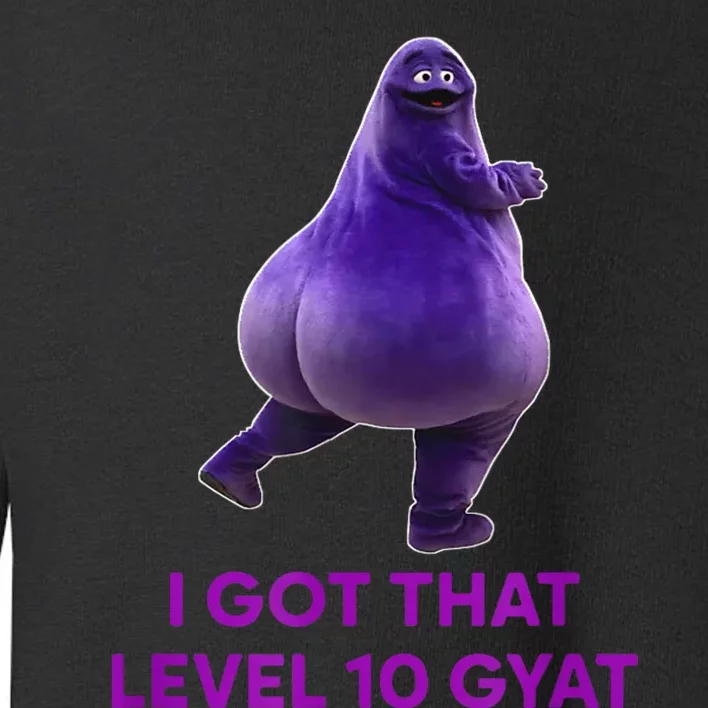 I Got That Level 10 Gyat Gyatt Meme Funny Meme Toddler Sweatshirt