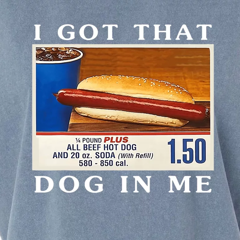 I Got That Dog In Me Funny Hot Dogs Combo Garment-Dyed Women's Muscle Tee