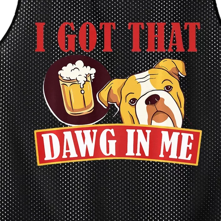 I Got That Dawg In Me Root Beer Dawg Mesh Reversible Basketball Jersey Tank