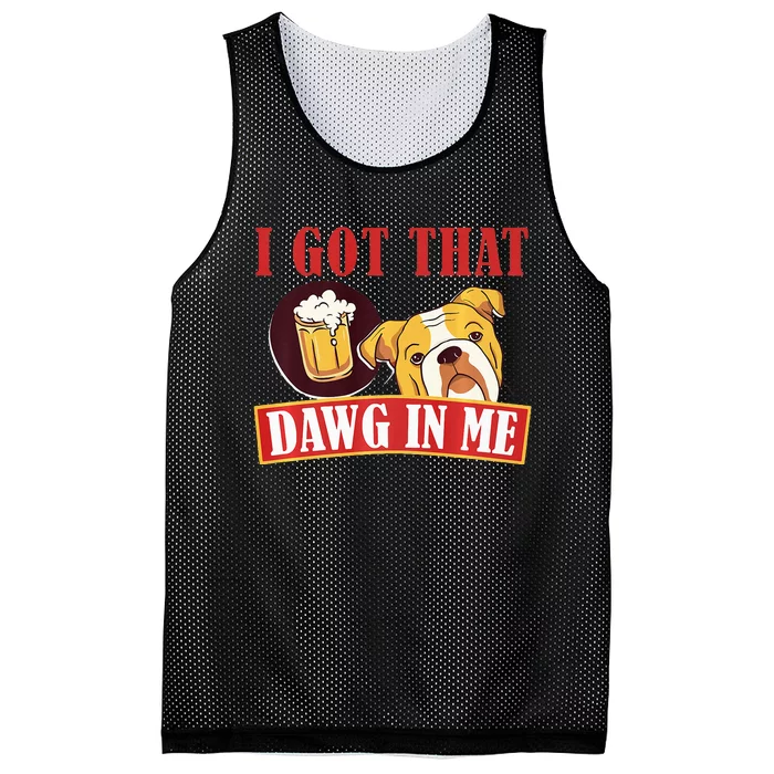 I Got That Dawg In Me Root Beer Dawg Mesh Reversible Basketball Jersey Tank