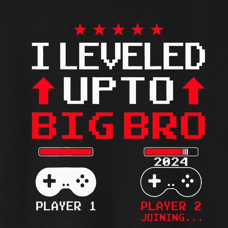 IM Going To Be A Big Brother 2024 I Leveled Up To Big Bro Women's Crop Top Tee