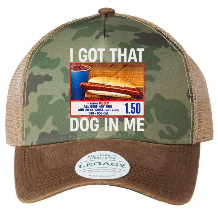 I Got That Dog In Me Funny Hotdogs Combo Legacy Tie Dye Trucker Hat