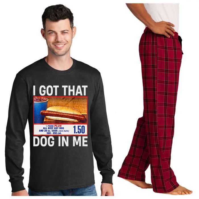 I Got That Dog In Me Funny Hotdogs Combo Long Sleeve Pajama Set