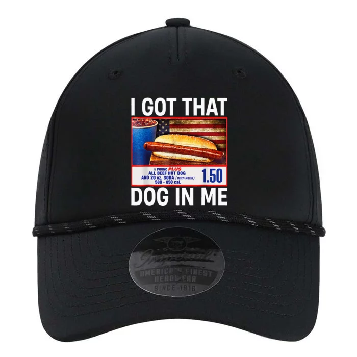 I Got That Dog In Me Hotdogs Combo 4th Of July Flag Vitage Performance The Dyno Cap