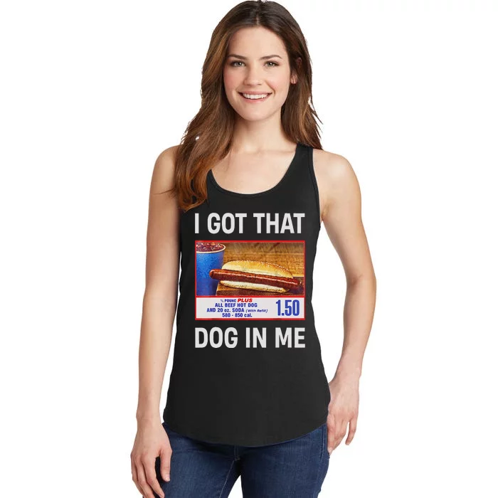 I Got That Dog In Me Funny Hotdogs Combo 4th Of July Dad Mom Gift Ladies Essential Tank