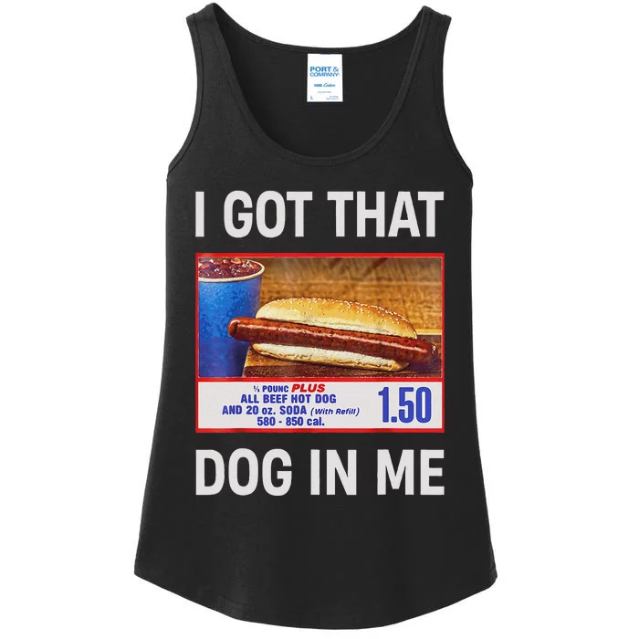 I Got That Dog In Me Funny Hotdogs Combo 4th Of July Dad Mom Gift Ladies Essential Tank