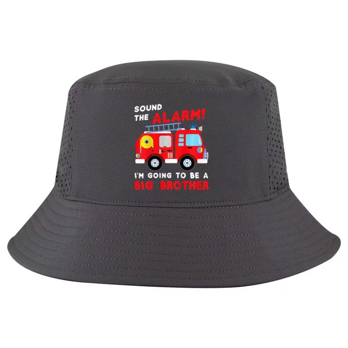 Im Going To Be A Big Brother Firetruck Baby Reveal Cool Comfort Performance Bucket Hat