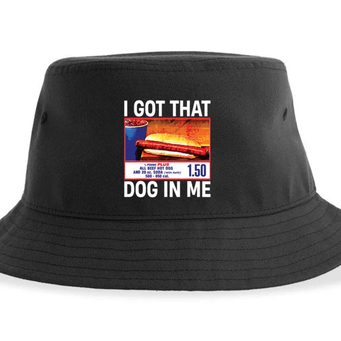 I Got That Dog In Me Funny Hotdogs Sustainable Bucket Hat