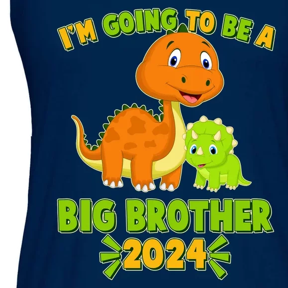 IM Going To Be A Big Brother 2024 Cute Dinosaurs Ladies Essential Flowy Tank