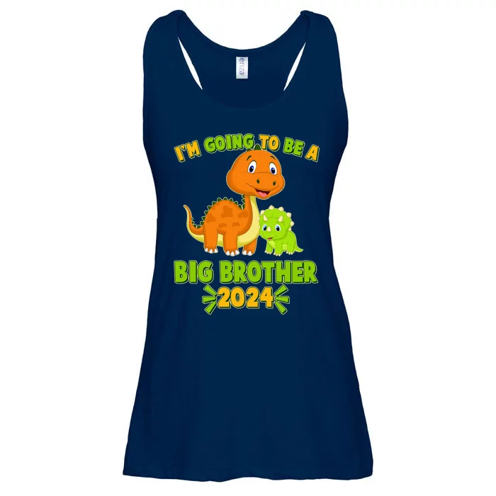 IM Going To Be A Big Brother 2024 Cute Dinosaurs Ladies Essential Flowy Tank