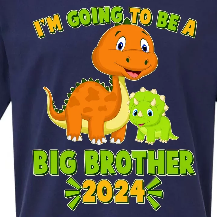 IM Going To Be A Big Brother 2024 Cute Dinosaurs Sueded Cloud Jersey T-Shirt