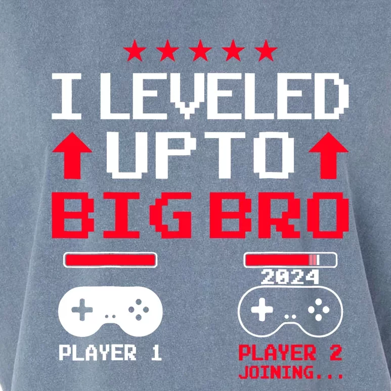 IM Going To Be A Big Brother 2024 I Leveled Up To Big Bro Garment-Dyed Women's Muscle Tee