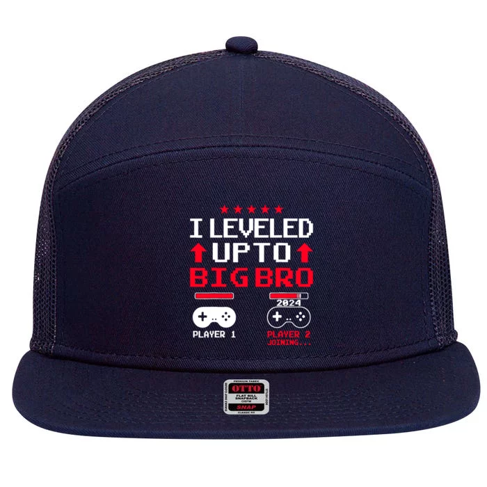 IM Going To Be A Big Brother 2024 I Leveled Up To Big Bro 7 Panel Mesh Trucker Snapback Hat