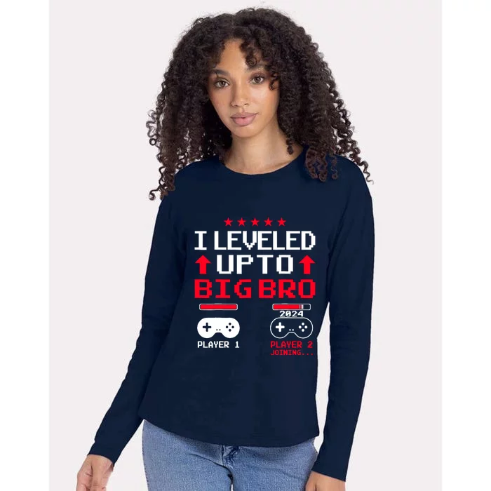 IM Going To Be A Big Brother 2024 I Leveled Up To Big Bro Womens Cotton Relaxed Long Sleeve T-Shirt