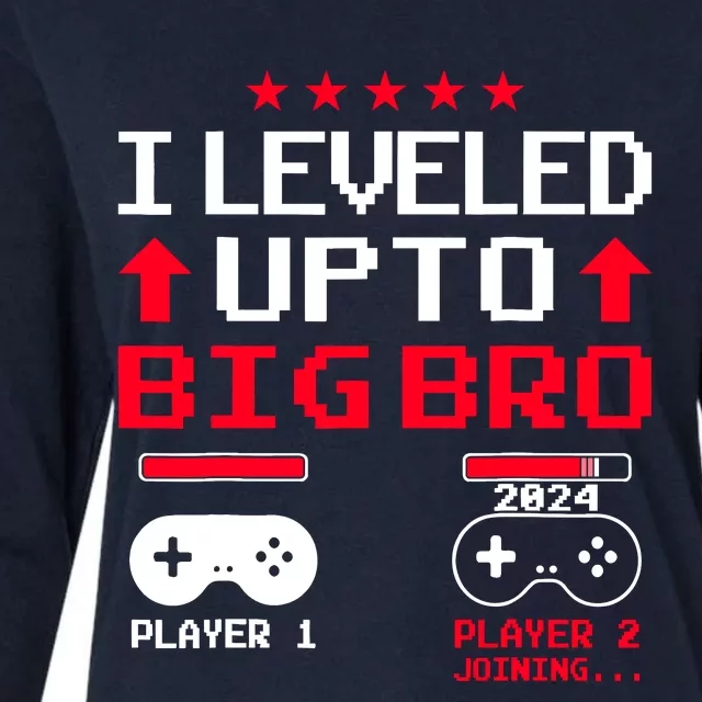 IM Going To Be A Big Brother 2024 I Leveled Up To Big Bro Womens Cotton Relaxed Long Sleeve T-Shirt