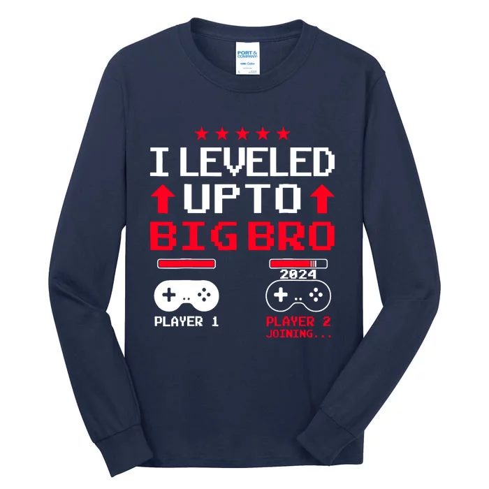 IM Going To Be A Big Brother 2024 I Leveled Up To Big Bro Tall Long Sleeve T-Shirt