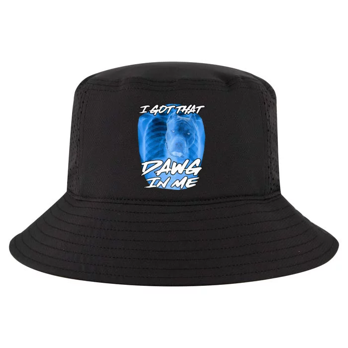 I Got That Dawg In Me Xray Pitbull Ironic Meme Viral Cool Comfort Performance Bucket Hat