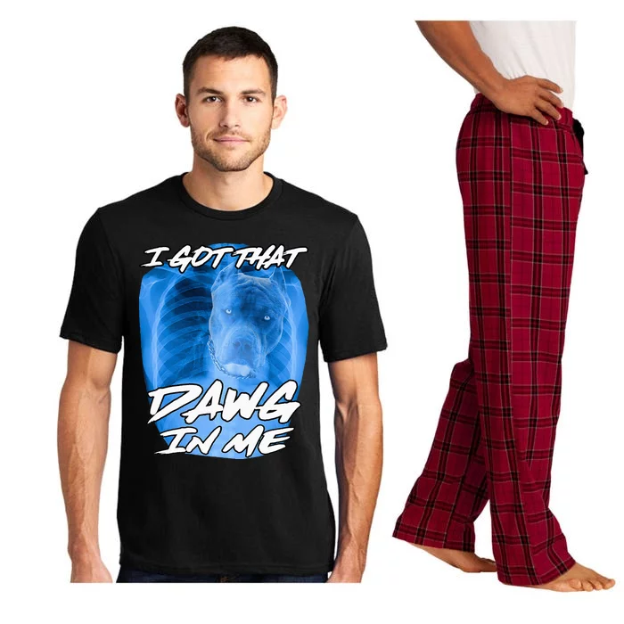 I Got That Dawg In Me Xray Pitbull Ironic Meme Viral Pajama Set