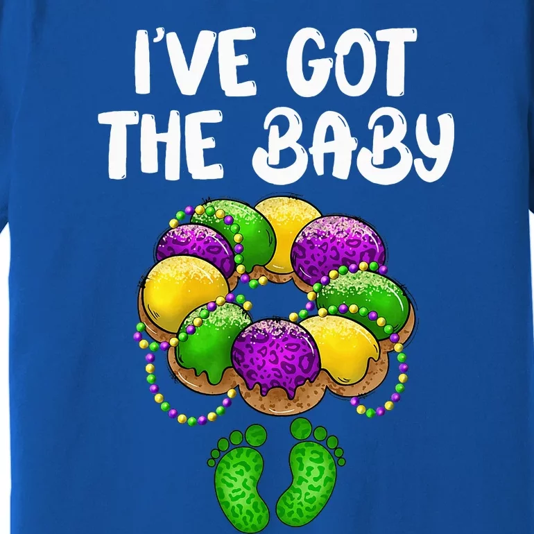 I Got The Baby Pregnancy Announcement Mardi Gras Family Premium T-Shirt