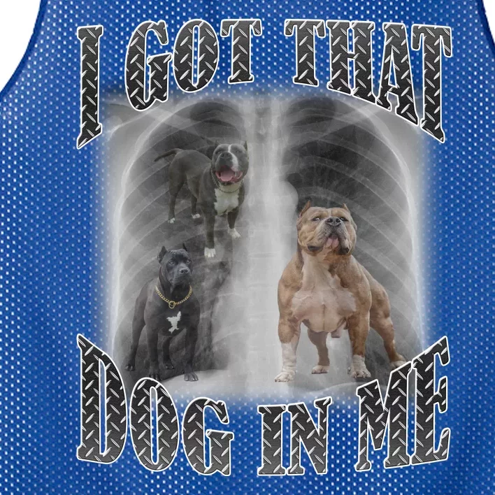 I Got That Dog In Me Funny Mesh Reversible Basketball Jersey Tank