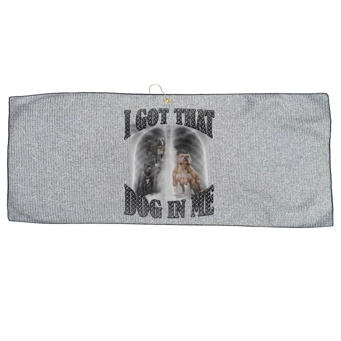 I Got That Dog In Me Funny Large Microfiber Waffle Golf Towel