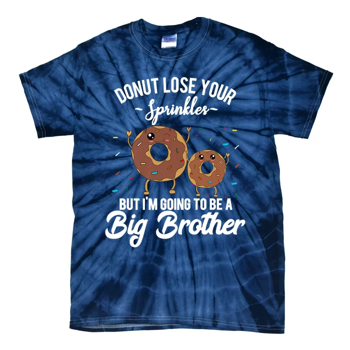 I'm Going To Be A Big Brother Birth Baby Announcement Donut Tie-Dye T-Shirt